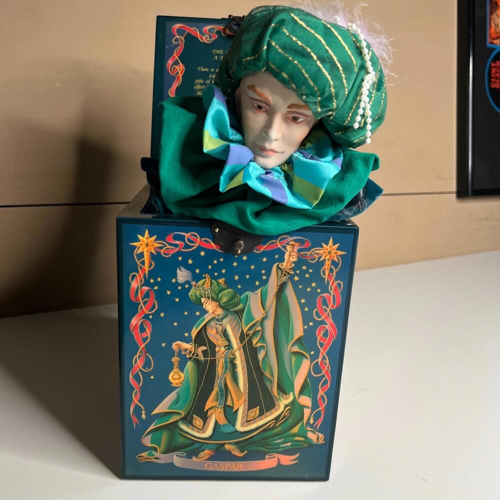 80s Enesco Living Legends Gaspar Jack in‎ the Box Musical Limited Edition 1989